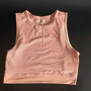 Cropped mesh Nike tank